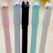 Resim 6-Pack Meow Kedi Jel Kalemler, Sevimli Çizgi Film Kedi Rulman, Pürüzsüz Yazma, Su Bazlı Mürekkep, Çeşitli Renkler, Öğrenciler ve Kalem Koleksiyoncuları İçin 