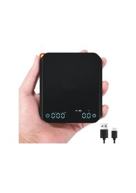 Resim Motion003 Zeki Elektronik Gıda Tartısı Siyah Cn-668 Hassas Ölçüm Çoklu Birim Dönüştürme Led Ekran Type-c Şarj Uzun Pil Ömrü Siyah 