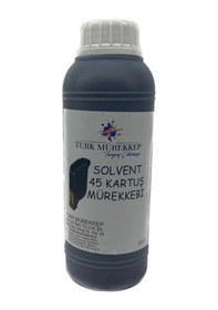 Resim Turk Mürekkep Solvent 45 Kartuş Mürekkebi Siyah 500 ML 