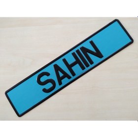 Resim Dekor Plaka Mavi Şahin 52,5x11,5cm Metal Sac Plaka Dekor Levha 