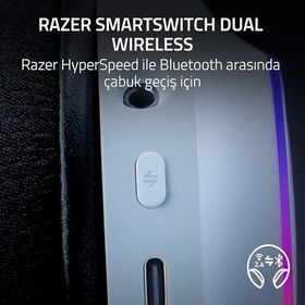 Resim Razer Barracuda X Chroma - 6 Bölge Chroma RGB ile Kablosuz Çok Platformlu Oyun Kulaklığı (SmartSwitch Hyperspeed & Bluetooth, 40mm Sürücüler, Çıkarılabilir Kardioid Mikrofon) Beyaz 