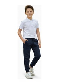 Resim Pandonim Lacivert Renk 3 İplik Manşetli Kız Erkek Çocuk Eşofman Alt Bgl-st05046 Lacivert 