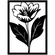 Resim Genel Markalar Çerçeveli Çiçek Sticker Oto Motor Laptop Duvar Folyo Sticker 40x56 cm 