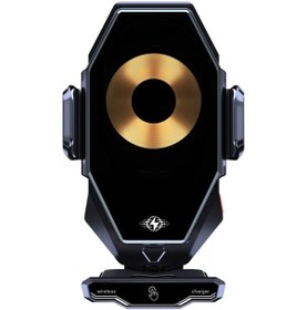 Resim Sones T7 Çok Amaçlı Araç Kablosuz Şarj Cihazı Kızılötesi Otomatik İndüksiyon Araç Cep Telefonu Braketi 