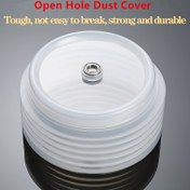 Resim Elektrikli Delgeç Toz Toplayıcı, Endüstriyel Kalite Delgeç Toz Kalkanı - Yüksek Verimli Şeffaf Plastik Toz Örtüsü Ahşap İşleri ve Elektrik Çalışmaları İçin, Tavan ve Tahta Delme için Uygun, Güç Kullanmadan Çalışma Alanını Temiz Tutur, Dayanıklı Karışım Malzeme 