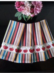 Resim Renkli Desenli 4'lü Mutfak Havlusu Seti 