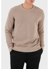 Resim Tommy Hilfiger Erkek Kazak Mw0mw36347 Afe Bej Bej 