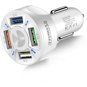 Resim ZUIDID Araç Hızlı Şarj 4 Usb 7 A Çoklu Hızlı Şarj Adaptörü 