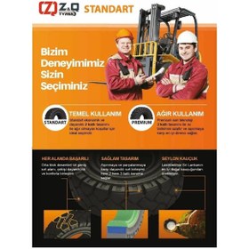 Resim ATİRE 4.00-8 Achiever Segmanlı Dolgu Forklift Lastiği 