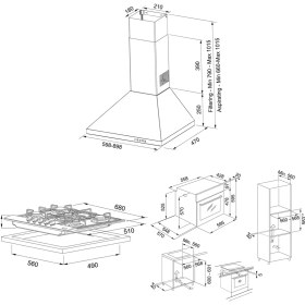 Resim Franke Fırın Ankastre Set (Fdl 9065 XS/900 Linfa Davlumbaz Fhnl 705 4g Tc Xs E Ocak Fsl 82 H Xs ) 