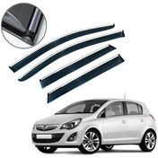 Resim Opel Corsa D Krom Çıtalı Cam Rüzgarlığı 2007-2014 