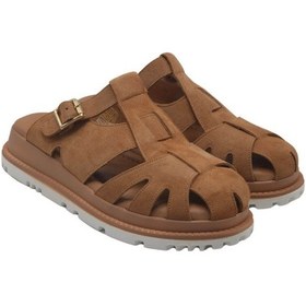 Resim Kadın Süet Deri Dolgu Topuk Taba Terlik 25470013y Taba 