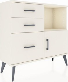 Resim Arges Şifonyer Tek Raflı 3 Çekmeceli Tek Kapaklı 88x30x80 Aytaşı-aytaşı Aytaşı 