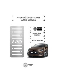 Resim Hyundaı İ20 2014-19 Ayak Dinlendirme Pedalı Krom Ayak Dayama Pedalı 