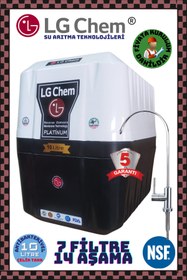 Resim ligth gastro LG Chem ÜCRETSİZ MONTAJ PLATINUM 10 Litre 7 Filtre 14 Aşama GÜMÜŞ İYON TATLANDIRICI SU ARITMA CİHAZI 