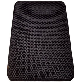 Resim Cattie Altıgen Model Kum Toplayıcı Fonksiyonel Kedi Paspası Large Siyah 50x75 Cm 