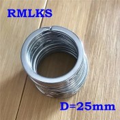 Resim Cdwishbest D-25MM Lot Anahtarlık Metal Gümüş Nikel Bölünmüş Anahtarlık Anahtarlık Konnektörler Paslanmaz Çelik (Yurt Dışından) 