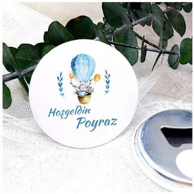 Resim Balonlu Ayıcık Metal Yenidoğan Açacak Magnet 15 Adet 