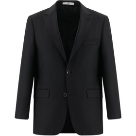 Resim Siyah 4 Drop Relaxed Fit Rahat Kesim Yünlü Takım Elbise - 4 Drop Relaxed Fit / Siyah / 66 