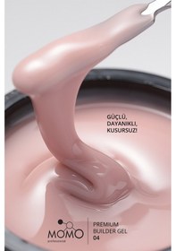 Resim Momo Professional Premium Builder Gel Protez Tırnak Jeli No.04 Bej 10 gr 
