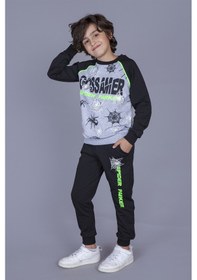 Resim Toontoy Kids Toontoy Erkek Çocuk Gossamer Baskılı Takım Gri Melanj 