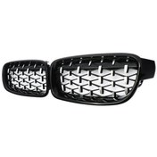 Resim Bmw F30 2012-2018 Diamond Böbrek Panjur Piano Black 