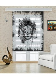 Resim Perdecizade Enxboy Aslan Dijital Baskılı Zebra Perde-cocuk Odası-stor Perde Pz-489 Renkli 