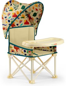 Resim Minimono Tenteli Portatif Mama Sandalyesi - Bej - Bej-Sarı / Standart 