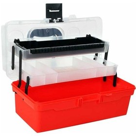 Resim Albastar Şeffaf Kapaklı Balıkçı Çantası 15" 