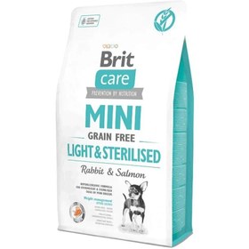 Resim Brit Care Tahılsız Tavşanlı ve Somonlu Light Kısırlaştırılmış Mini Irk Yetişkin Köpek Kuru Maması 2 kg 