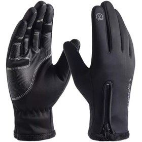 Resim FORMULA X Dokunmatik Spor Outdoor Erkek Sürüş Eldiveni Kışlık Eldiven Gri- M (MEDİUM) 