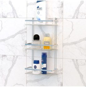 Resim Teknotel Üç Katlı Banyo Rafı Krom Es065 Krom 