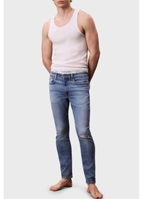 Resim Calvin Klein Erkek Kot Pantolon Lv04rc712g X6s Mavi Mavi 