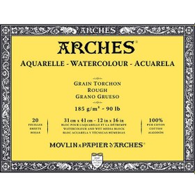 Resim Arches Suluboya Defteri Blok Rough 185 G 31x41 Cm. 20 Yp 