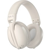 Resim Aula S6 Ultra Hafif Kablosuz Bluetooth Type-C Mikrofonlu Gaming Oyuncu Kulaklığı Krem 