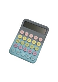 Resim Runzon Renkli Hesap Makinesi Yuvarlak Uçlu 12 Hane Mavi Rz-822 Mavi 