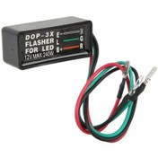 Resim 12v 240w Dop3x Dönüş Sinyal Lambası Flaşörü Taşınabilir Kompakt Yapı Led Araba Motosiklet İçin Uygun 