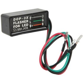 Resim 12v 240w Dop3x Dönüş Sinyal Lambası Flaşörü Taşınabilir Kompakt Yapı Led Araba Motosiklet İçin Uygun 