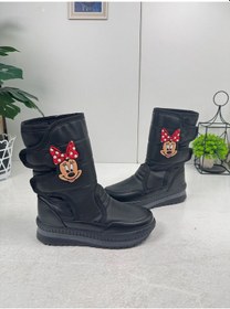 Resim Nstil Alves Unisex Kadın - Erkek - Çocuk Kar Botu İçi Kürklü Cırt Cırtlı Kaymaz Taban Ayakkabı 802 Mınnıe Mouse 