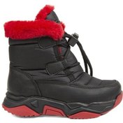 Resim Benetton® | Bn-70006 - 3256 Siyah Kırmızı - Çocuk Bot Siyah - Kırmızı 