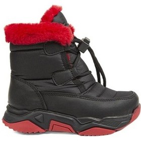 Resim Benetton® | Bn-70006 - 3256 Siyah Kırmızı - Çocuk Bot Siyah - Kırmızı 