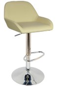 Resim Bürocci Texas Bar Taburesi - Krem Deri - 9506S0115 
