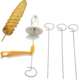 Resim shopwave CML Çubukta Şekilli Twister Patates Cips Yapma Aparatı Aleti (5047) 