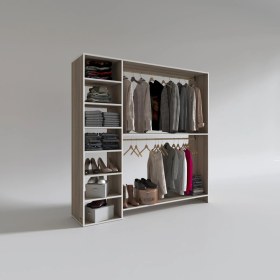 Resim Kenz Life Modern Giysi Dolabı 2 Kapaklı Suntalam Malzeme ile 180 cm Genişlikte 