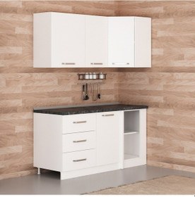 Resim Minar 165cm Köşe Mutfak Dolabı - Beyaz K165-b2 