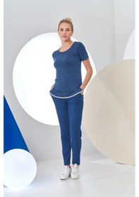 Resim Pjs 24200 Kadın Puantiyeli Yarım Kollu Pijama Takım 001 