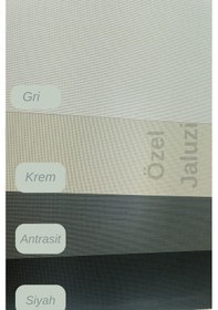 Resim Antrasit Screen Kumaş Dikey Perde Döndürülebilen Tam Açık Ya Da Tam Kapalı Screen Kumaş Dikey Antrasit 