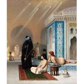 Resim Armada Çini 100x100 Osmanlı Türk Hamamı Nargileci Dijital Baskı Desenli Seramik Karo 