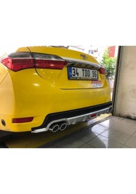 Resim Toyota Corolla Uyumlu Difüzör Arka Tampon Eki Gri 2013 