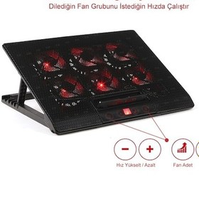 Resim TX TXACNBRED Red Alert 6 Fanlı 11" - 17" Notebook Soğutucu 